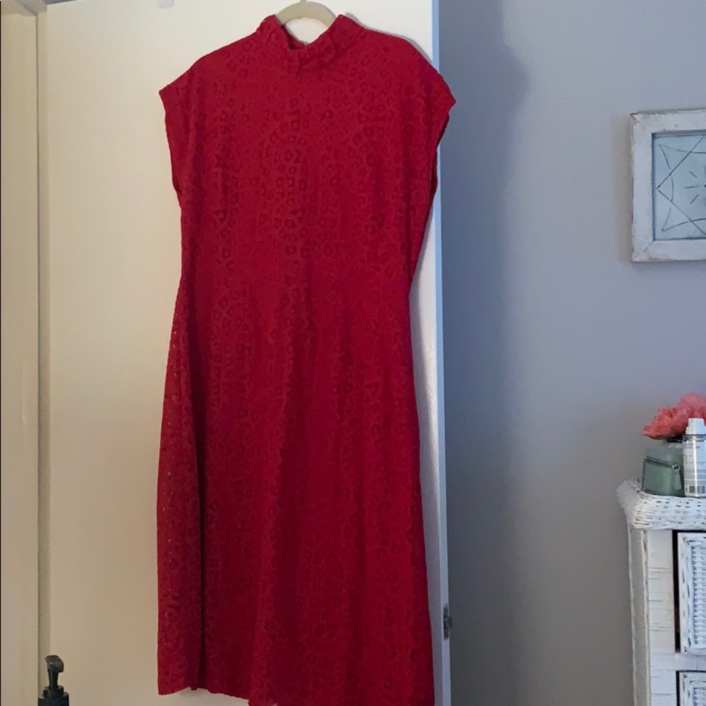 Mossimo red lace dress